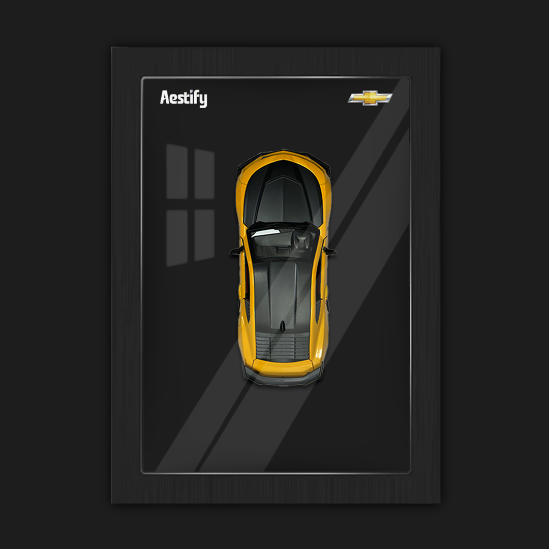 Aestify™ 3D Car Frame for Chevrolet Camaro Alloy Metal Car Model