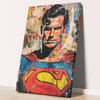 Vibrant Superman Graffiti Canvas