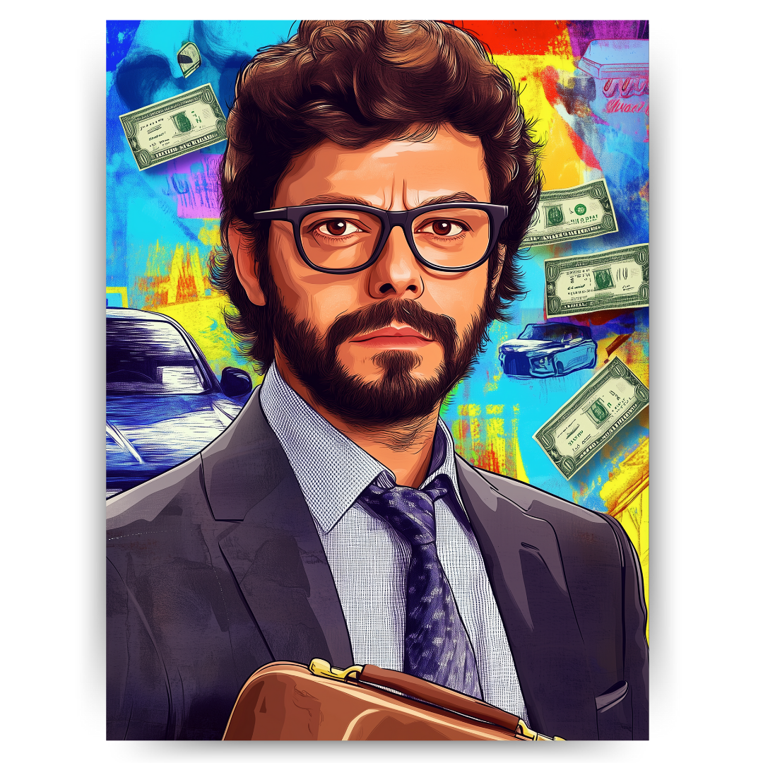 Heist Mastermind: The Professor Graffiti Art