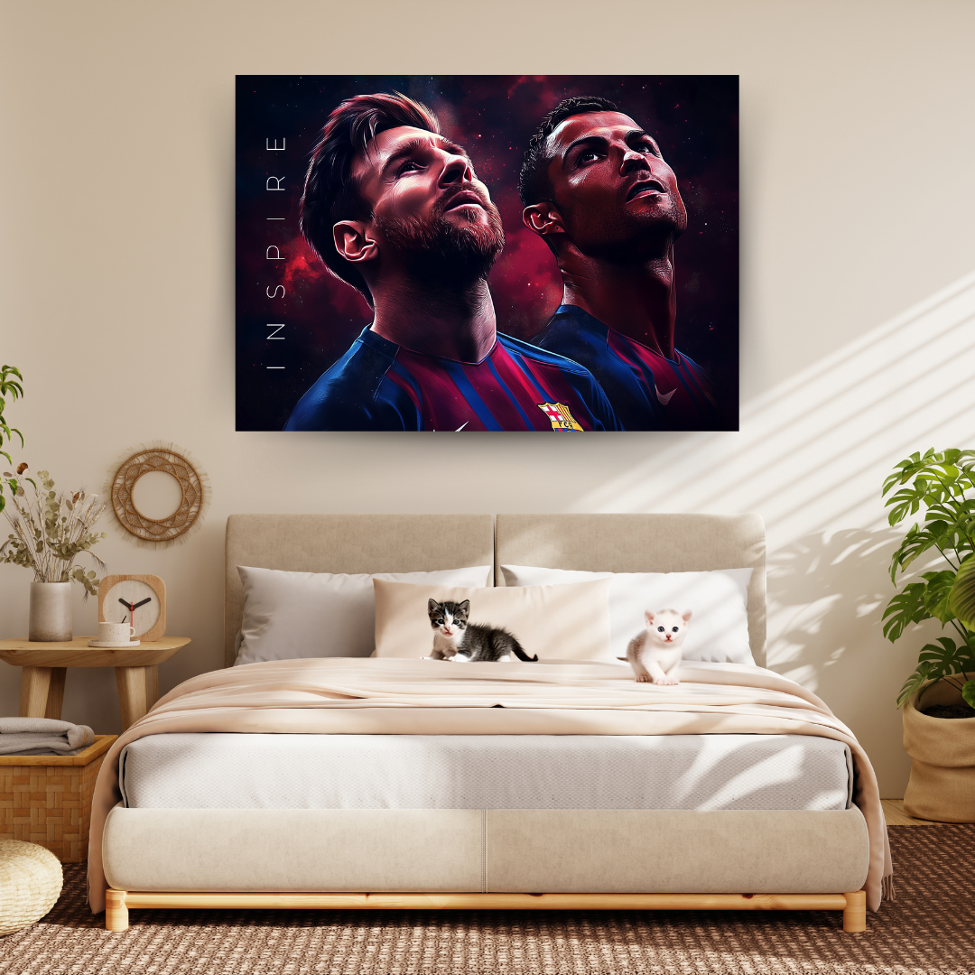 Messi & Ronaldo Duo Canvas