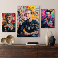The Game Changers: Trio of Genius Graffiti Canvas