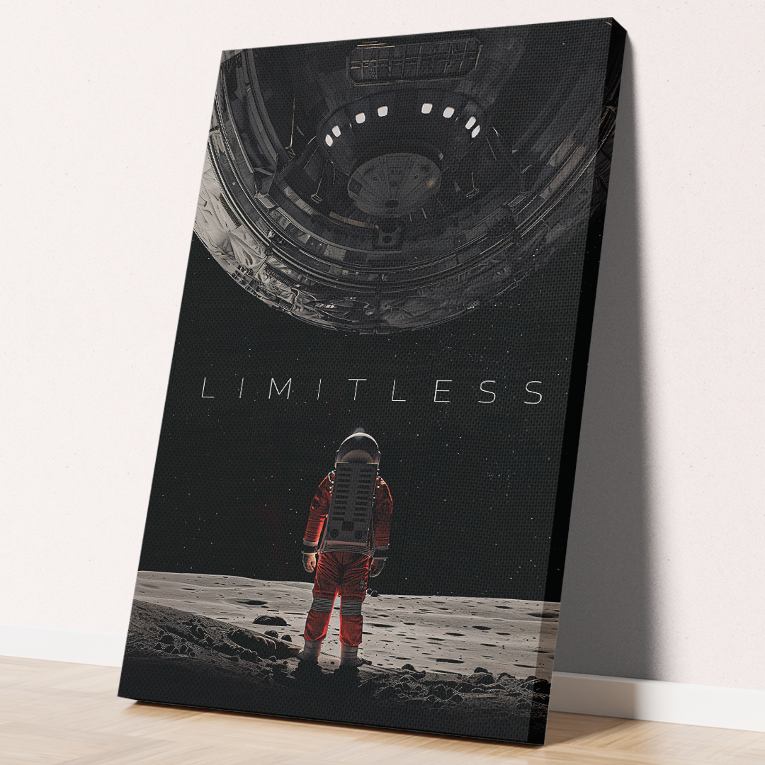 Limitless Inspiration Astronaut Canvas