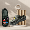 Aestify Women’s Black Clogs with Cute Charms – Comfy & Stylish Everyday Slip-Ons
