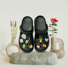 Aestify Women’s Cartoon Charm Black Clogs – Cute & Comfy Mary Jane Slip-Ons