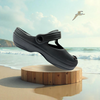 Aestify Women’s Cartoon Charm Black Clogs – Cute & Comfy Mary Jane Slip-Ons