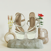 Aestify Elegant White Strappy High Heel Sandals for Women – Chic Party & Formal Wear