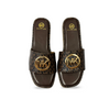 Aestify Designer-Inspired MK Logo Slides for Women – Luxury Monogram Slip-On Sandals