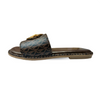 Aestify Designer-Inspired MK Logo Slides for Women – Luxury Monogram Slip-On Sandals
