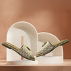 Aestify Cream Monogram MK Slides for Women – Luxury-Inspired Slip-On Sandals