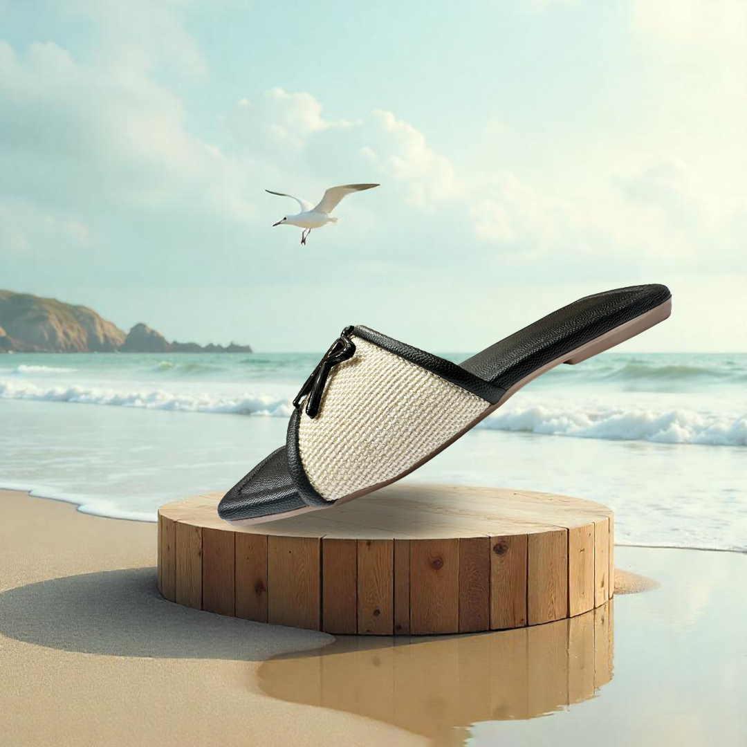Aestify Designer-Inspired Women’s Slide Sandals – Elegant Square Toe Slip-Ons