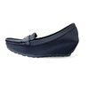 Aestify Women’s Navy Blue Loafers with Gold Accent – Slip-On Comfort Driving Flats for Daily Wear
