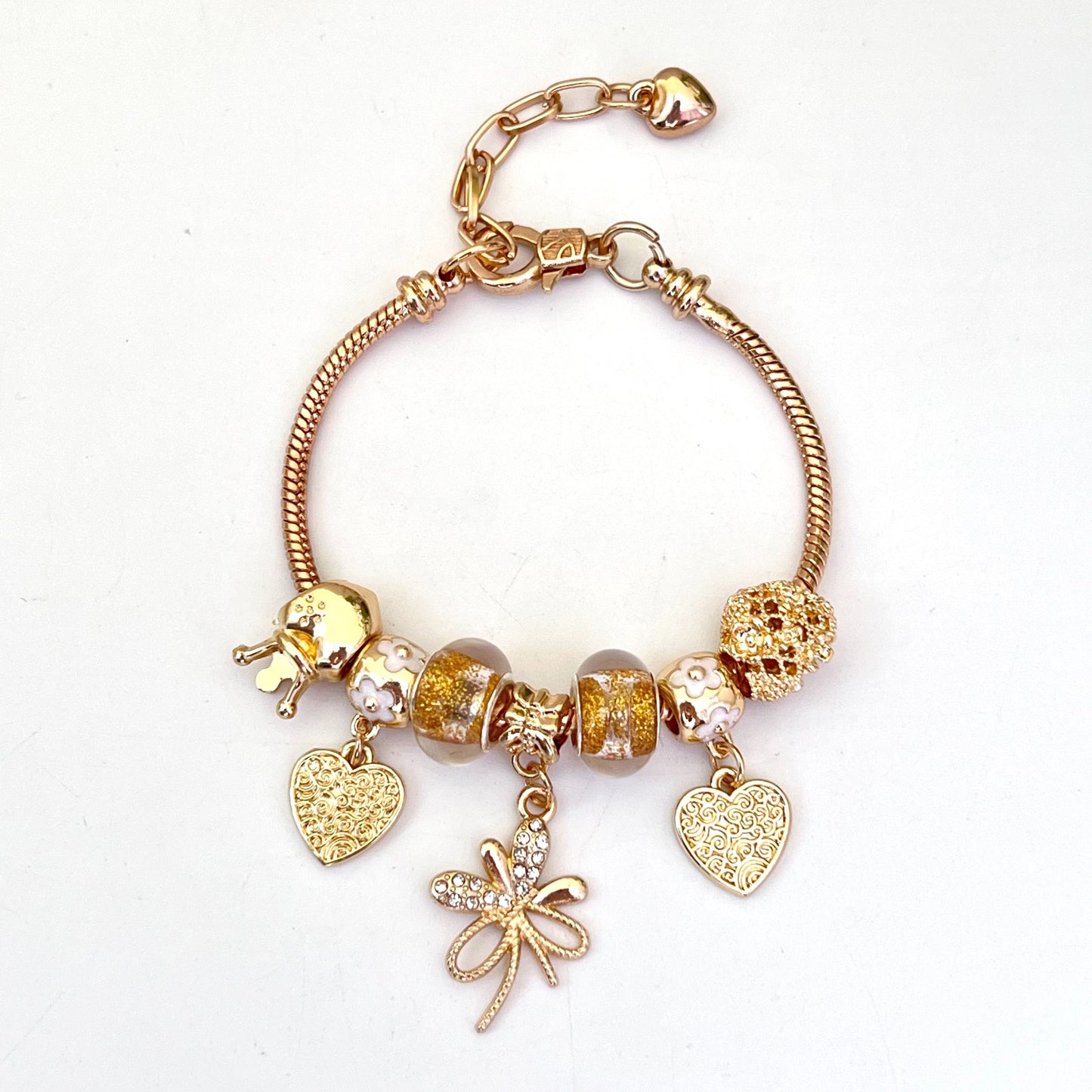 Aestify™ Golden Butterfly Charm Bracelet