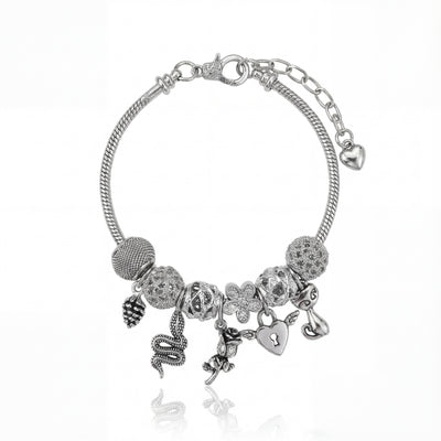 Aestify™ Silver Mystic Charm Bracelet