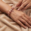 Aestify™ Rose Luxe Crystal Charm Bracelet – 18K Rose Gold Tone