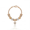 Aestify™ Luxe Crystal Heart Charm Bracelet – 18K Gold Tone