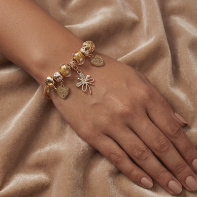 Aestify™ Golden Butterfly Charm Bracelet