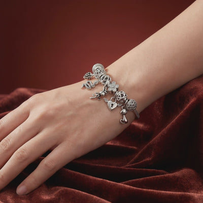 Aestify™ Silver Mystic Charm Bracelet
